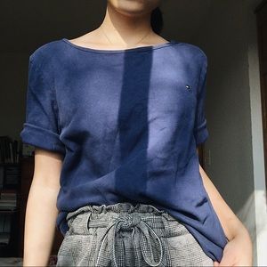 navy blue tommy hilfiger tee
